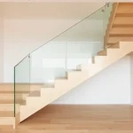 escalier bois verre 3 parties